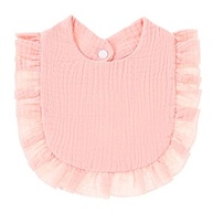 Conjunto de 4 babadores de musselina sólida para bebês, unissex, meninos, meninas, algodão, ajustável, para amamentação e baba - imagem 5