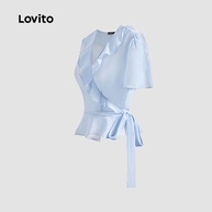 Blusa Lovito: Elegância com Renda e Babados - imagem 2