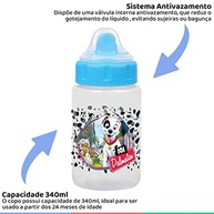 Copo 340ml com Tampa Válvula Redutora de Pingos - Disney Baby Go Azul | Seguro, Livre de BPA e Estimula Autonomia - imagem 5