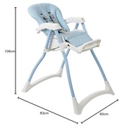 Burigotto Cadeira de Refeição Merenda Baby Blue - Segurança e Conforto para Bebês - imagem 3