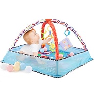 Tapete Ginásio Gymini - Baby Gym com Piscina de Bolinhas, Brinquedos Suspensos e Manta para Desenvolvimento Infantil - imagem 2