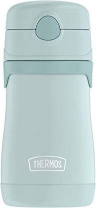 THERMOS BABY Garrafa Isolada Canudo 293ml Aço Inox Menta - Mantém Bebidas Frias por 12h - imagem 2