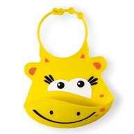 Babador de Silicone Silybib Girafa Multikids Baby - Proteção Divertida e Segura para Refeições - imagem 1