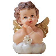 Anjinho Baby 9cm em Resina - Imagem Sagrada Infantil com Pintura Manual - imagem 1