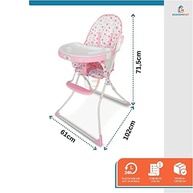 Cadeira de Alimentação Flash Baby Rosa - Conforto e Segurança para Bebês - imagem 3