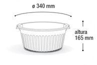 Kit com 2 Bacias Multiuso 12L Caneladas com Alças Reforçadas - Cores Sortidas para Lavanderia e Organização - imagem 3