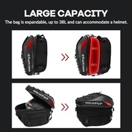 Bagageiro Baú Mochila Motocentric 30L Vermelha: Aventura e Estilo para Sua Moto - imagem 4