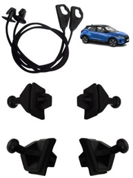 Kit 4 Peças: Cordão Bagagito Porta Malas + Pino Fixador para Nissan Kicks (2016-2023) - imagem 2
