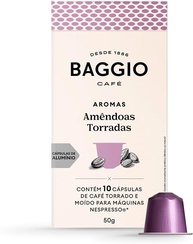 Baggio Café Cápsulas De Café Aroma Amêndoas Torradas Compatível Com Nespresso Contém 10 Cápsulas - imagem 1