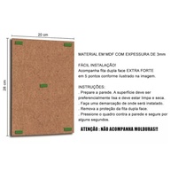 Quadro Decorativo Bailarina - Quadro Infantil para Quarto de Menina com Moldura Premium - imagem 3