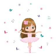 bailarina-decoracao-pecas-adesivo-parede-23-infantil-kit-para-cabelo-liso-de-a-com-castanho-a