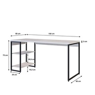 Escrivaninha com Estante Baixa 1,50m - Design Moderno e Funcional para Home Office - imagem 3
