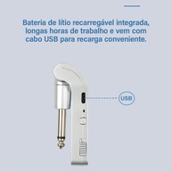 M-VAVE WP-1: Transmissor Sem Fio para Guitarra e Baixo - imagem 2