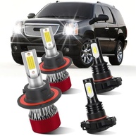 Kit Lâmpadas LED Farol Baixo e Neblina GMC Yukon 2007-2014 H13 9008 5202 - 800% Mais Brilho - imagem 2
