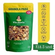 Kit 3 Granola Castanha do Pará Baixo Sódio 200g cada Tia Sônia - imagem 4