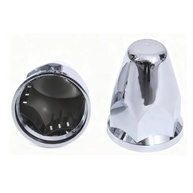 JESONN Tampas de Porca de Roda Cromadas 33mm - Estilo Bala Push-On com Flange (60 Unidades) - imagem 3