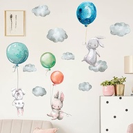 Adesivos de Parede Coelho Balão - 4 Folhas Decorativas para Quarto Infantil e Sala - imagem 4