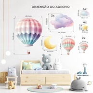 Adesivo Infantil Balão Lavável - Decoração Segura e Criativa para Quarto de Criança - imagem 3