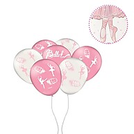 Balão Bailarina Rosa e Branco - Decore com Encanto! - imagem 1