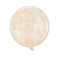 Balão Bubble Glitter Dourado: Decore com Elegância! - imagem 1