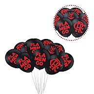 Balão Flamengo Preto Oficial #9 - Festcolor - imagem 1