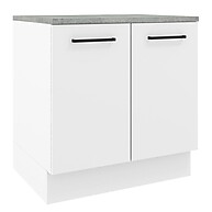 Balcão Armário de Cozinha 80 cm Branco Agata – Organize com Estilo - imagem 1