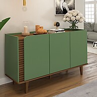 Balcão Buffet Elegance Ripado 3 Portas – Sala com Estilo - imagem 1