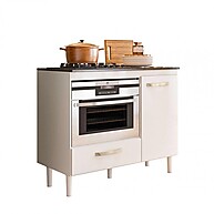 Balcão Cooktop e Forno Branco Nicioli Fit: Organize sua Cozinha - imagem 1