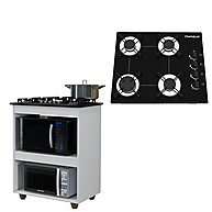 Balcão Cooktop Turim + Cooktop 4 Bocas - imagem 1