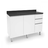 Balcão Cozinha 1,20m Top Class: Elegância e Espaço na Medida Certa - imagem 1