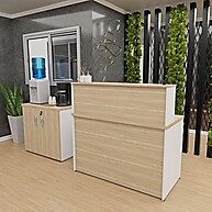 Balcão de Atendimento + Armário: Organize seu Espaço! - imagem 1