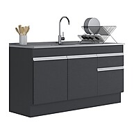 Balcão de Cozinha 150cm: Pia, Gabinete e Mais! - imagem 1