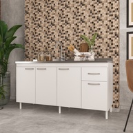Balcão de Cozinha 160cm Moscou: Organize com Estilo! - imagem 1