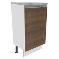 Balcão de Cozinha 40 cm com 1 Porta Glamy Madesa: Branco/Rustic - imagem 1