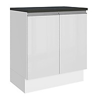Balcão de Cozinha 70cm Branco Madesa Acordes - imagem 1