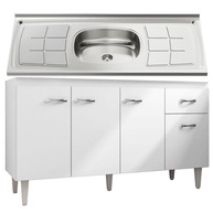 Balcão de Cozinha Gabriela 150cm: Organize com Estilo! - imagem 1