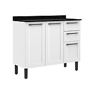 Balcão de Cozinha Itatiaia Florença 105cm: Branco e Prático! - imagem 1