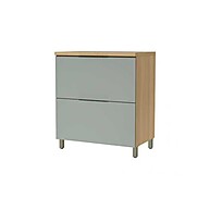 Balcão de Cozinha Marquesa 80cm com Porta Basculante e Gaveta - Design Nature/Verde - imagem 1