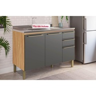 Balcão de Cozinha Nápoli Prime 120cm: Organize! - imagem 1