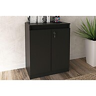 Balcão de Escritório Preto: Organize-se com Elegância - imagem 1