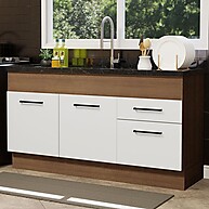 Balcão de Pia Cozinha 150cm: Organize Já! - imagem 1