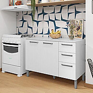 Balcão de Pia Versalhes 120cm: Organize sua Cozinha! - imagem 1