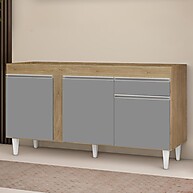 Balcão Gabinete 150cm Dakota: Espaço e Estilo na Sua Cozinha - imagem 1