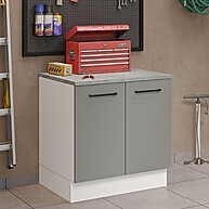 Balcão Multiuso 80cm com 2 Portas Agata Madesa – Organize Sua Garagem - imagem 1