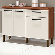 Balcão Versalhes 3 Portas 1 Gaveta – Elegância na Cozinha - imagem 1