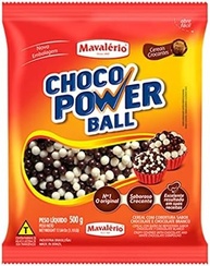 CHOCO POWER BALL MEDIO SORTIDO 500G MAVALÉRIO - imagem 1