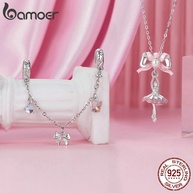 Charme Bamoer Prata 925: Coração, Cisne e Ballet - imagem 2