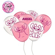 Balões Lilo & Stitch Rosa: Decore Sua Festa! - imagem 1