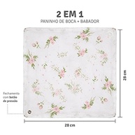 Babador Bandana Soft Bamboo Mami 28cm x 28cm - Conforto e Estilo para Bebês - imagem 4