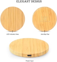 Carregador Wireless Bamboo: Power e Estilo - imagem 2